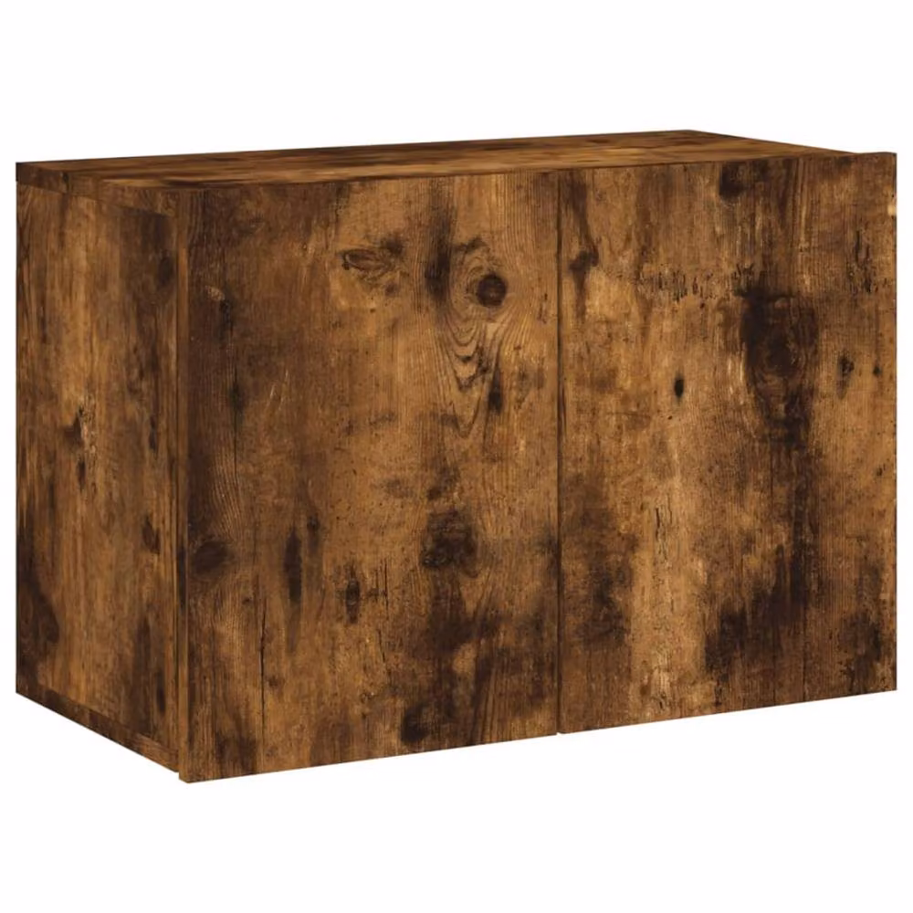 Berkfield Home Wall-mounted TV Cabinet in Smoked Oak Brown, W/D/H: 60 x 30 x 41 cm – 3