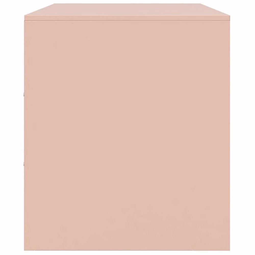Berkfield Home Pink Steel TV Cabinet W/D/H: 99 x 39 x 44 cm – 3
