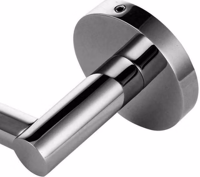 FLAVORA Wall Mounted Stainless Steel Toilet Roll Holder Dispenser in Silver, W: 180 cm, H: 180 cm – 1