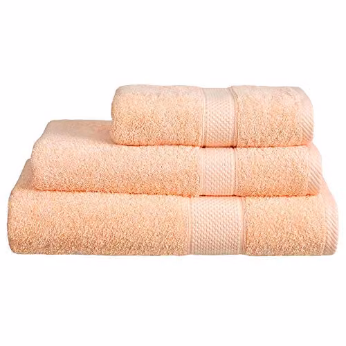 Linens Limited Turkish Cotton Face Cloth in Peach