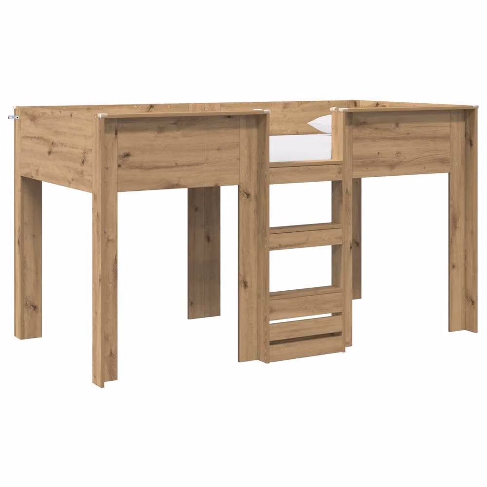 Berkfield Home Artisan Oak Bunk Bed for Kids in Brown, W/D/H: 90 x 190 cm – 2