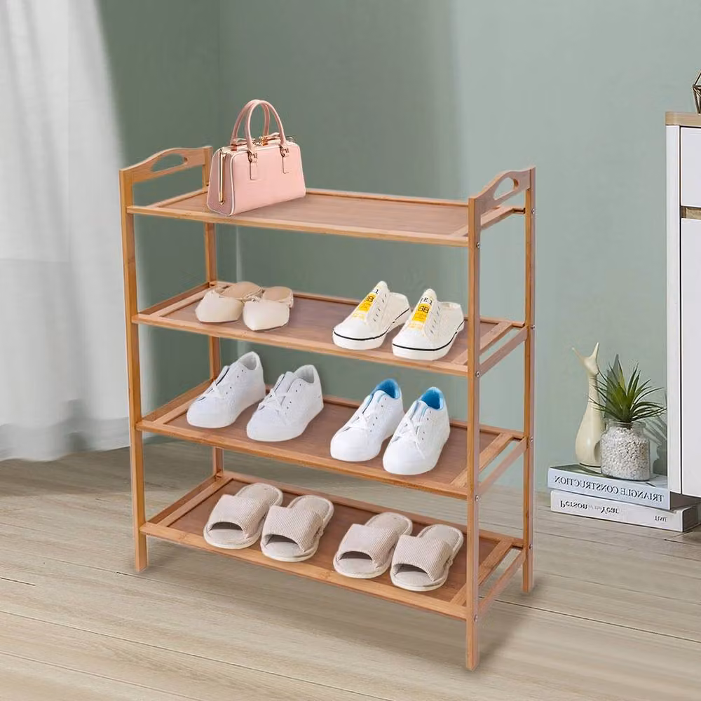 Havendro 4 Tier Bamboo Wood Shoe Rack in Brown – 2
