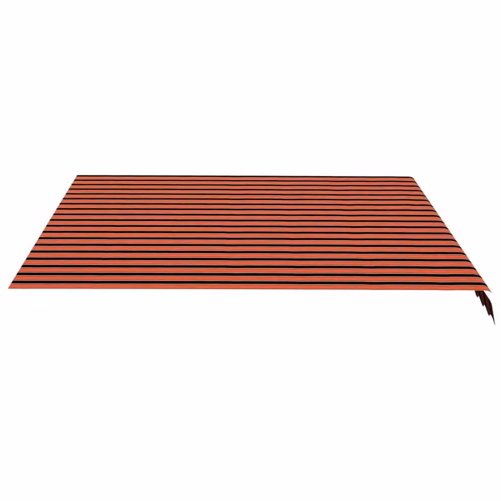 Berkfield Home Replacement Awning Fabric in Orange, Brown and Multicolour Polyester, W/D/H: 4 x 3.5 m – 3