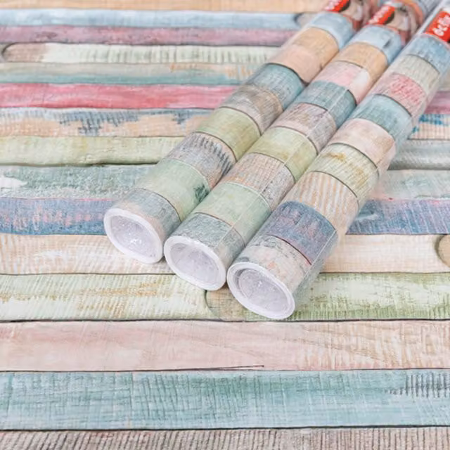 dc fix Rio Multicolour Self Adhesive Vinyl Wrap for Kitchen Doors and Worktops, Pack of 3, W: 67.5 cm x L: 2 m