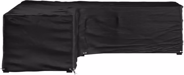 Berkfield Home L-Shaped Garden Furniture Cover in Black, W/D/H: 285 x 285 x 70 cm – 1