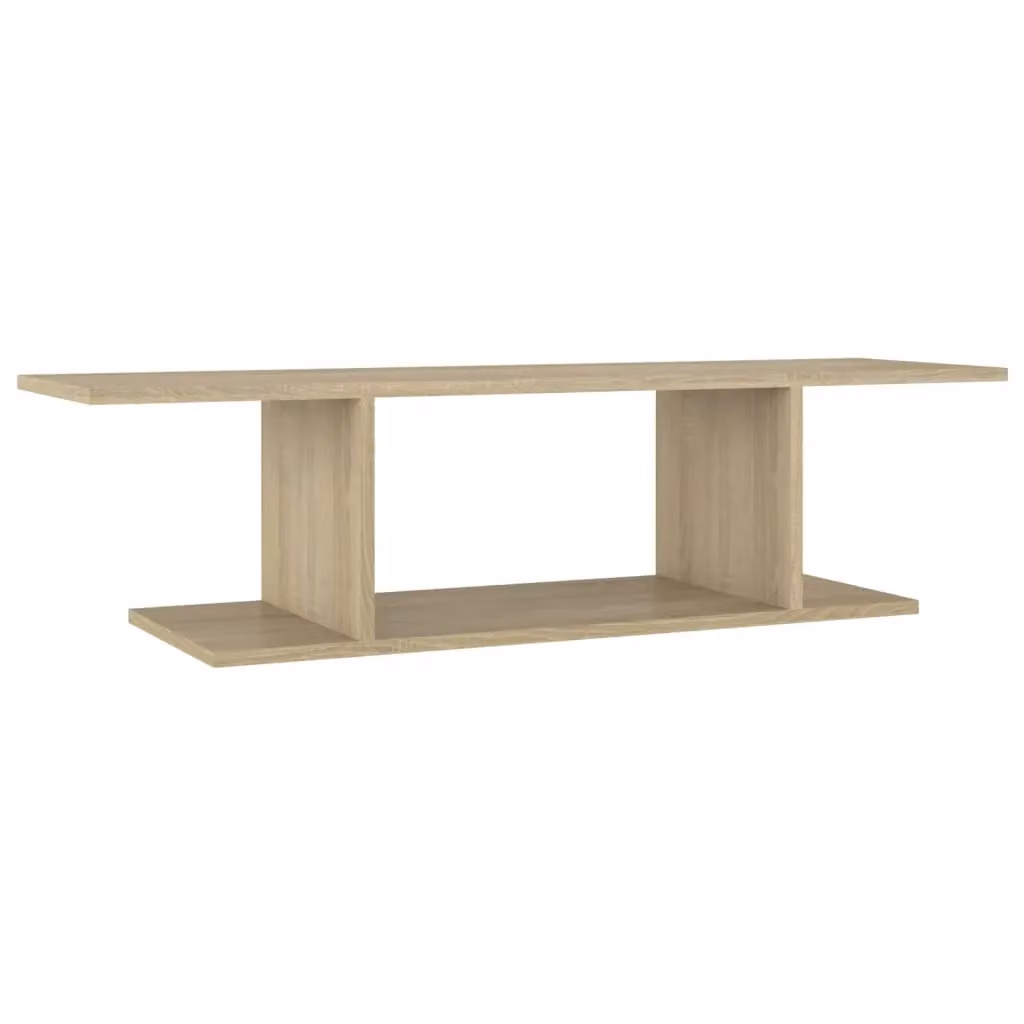 Berkfield Home Wall Mounted Sonoma Oak TV Cabinet in Brown, W: 103 cm, D: 30 cm, H: 26.5 cm – 2
