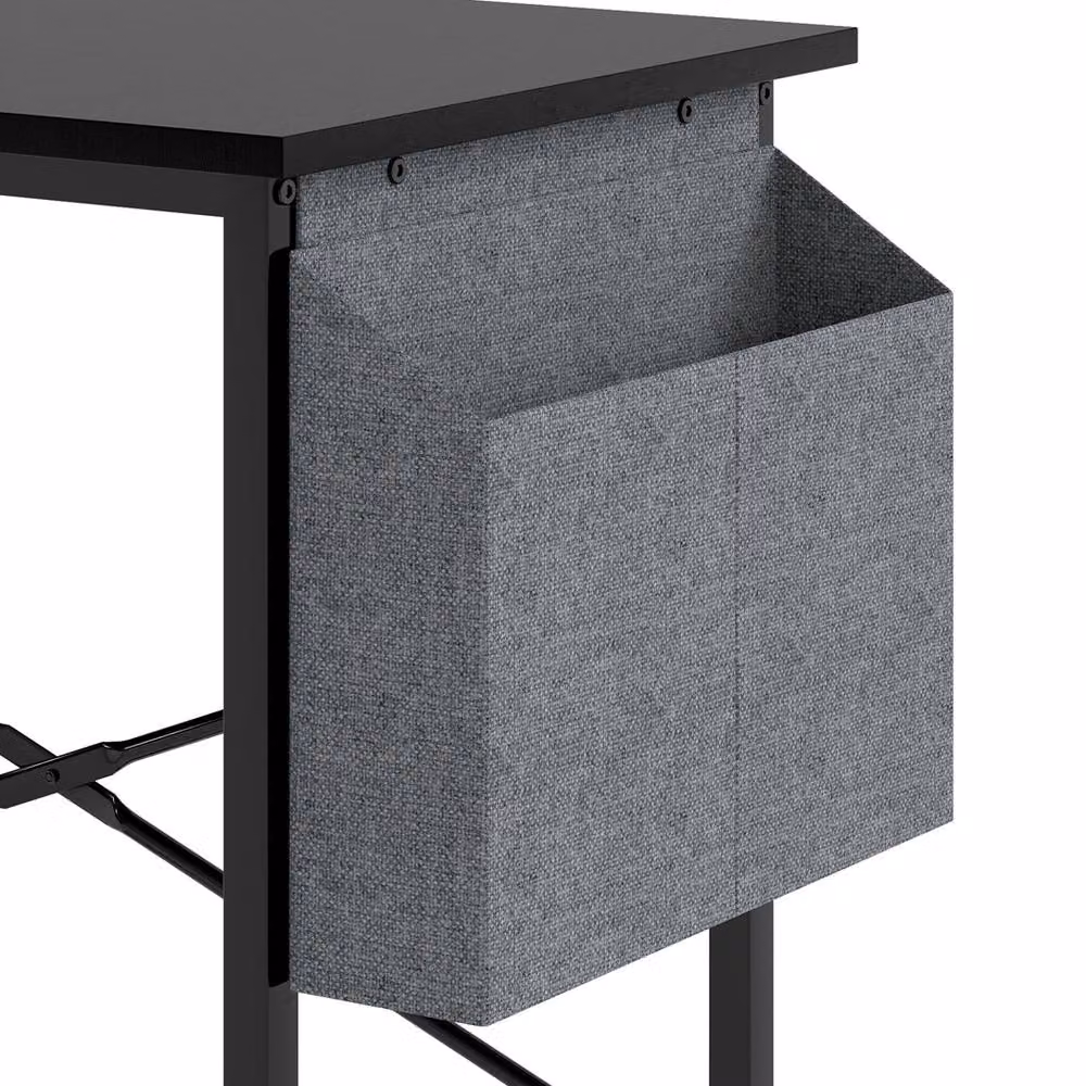 Levede Black Gaming and Office Desk with Matt MDF Laminate Top and Metal Frame – 6