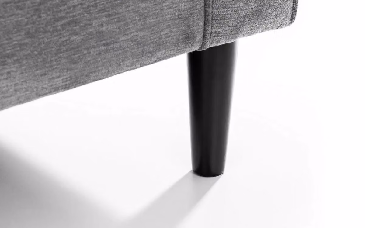 Ashfield Grey Chenille Fabric Modern Armchair – 4