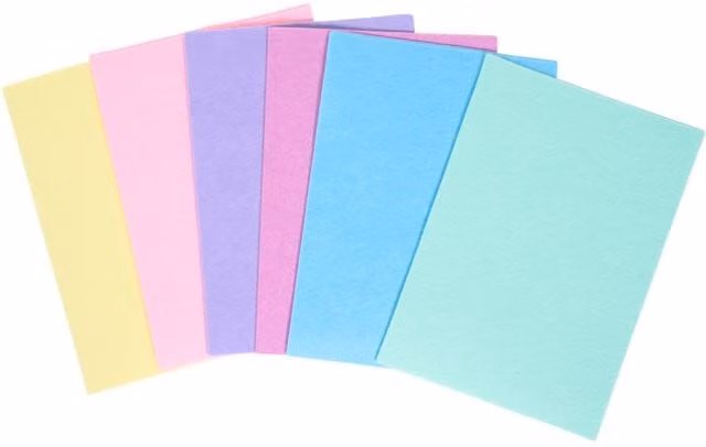 Crafty Club Pack of 20 Multicolour Pastel Felt Sheets