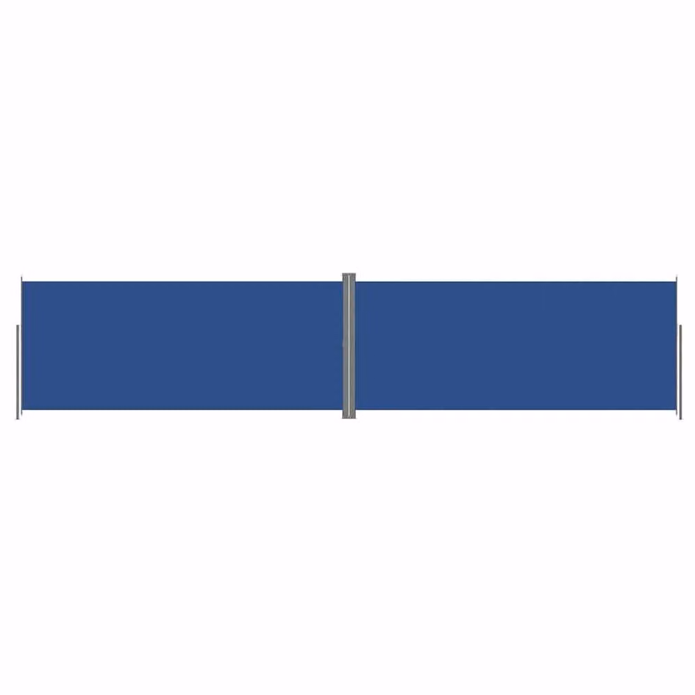 Berkfield Home Blue Retractable Side Awning with Aluminium Frame, W/H: 1000 x 220 cm – 3