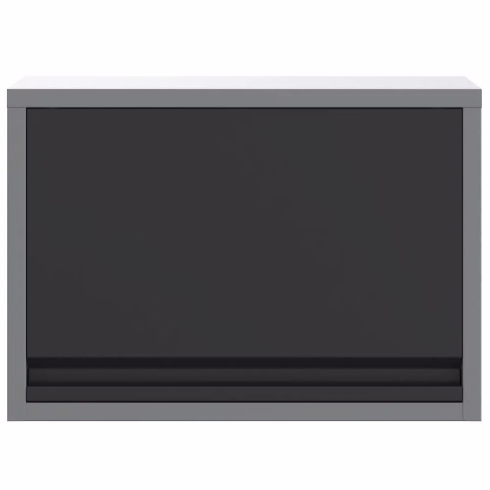 Berkfield Home Wall-Mounted Steel Tool Cabinet in Black and Grey, W/D/H: 50 x 25 x 35 cm – 3