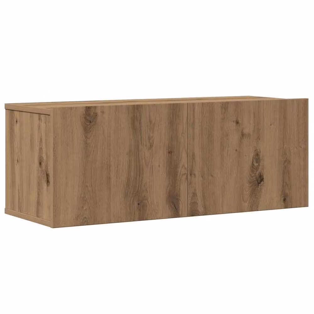 Berkfield Home Classic 4 Piece Wall-Mounted TV Cabinet Set in Brown Artisan Oak – 3