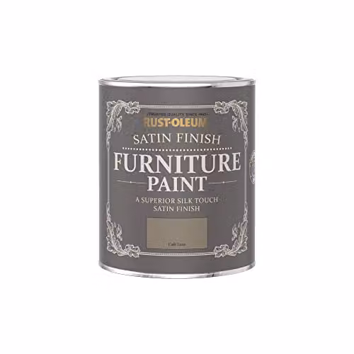 Rust-Oleum Café Luxe Satin Furniture and Skirting Board Paint, Yellow and Brown, 750ml – 3