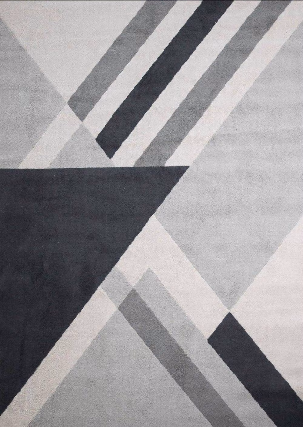 Celebrity Interiors Balletto 186B Geometric Rug in Grey, Beige and Anthracite, W: 80 cm, L: 150 cm – 3