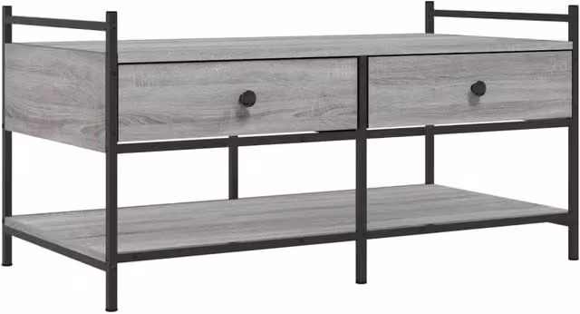 Berkfield Home Grey Sonoma Coffee Table, W/D/H: 99 x 50 x 50 cm – 1