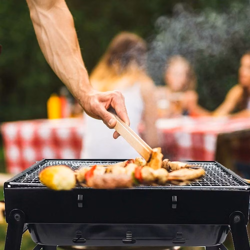 Kelvenix Portable Folding Charcoal Barbecue Oven in Black – 4