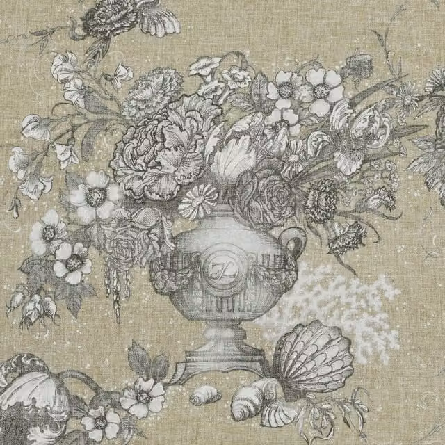HOUSE Llewelyn-Bowen Vacannes Fabric Armchair in Terracotta and Beige