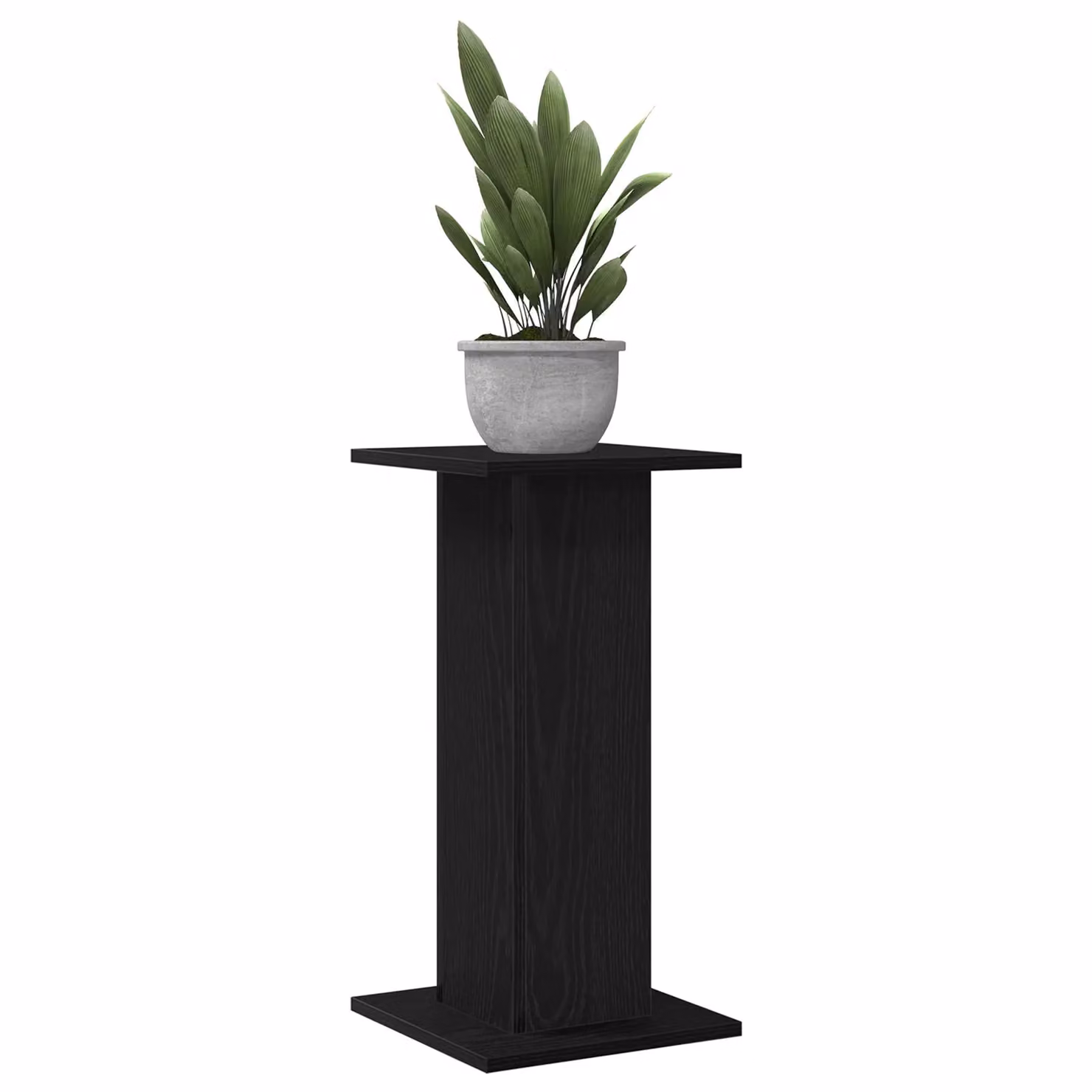 Berkfield Home Speaker Stands, 2 Pack, Black Oak, W/D/H: 30 x 30 x 60 cm – 3