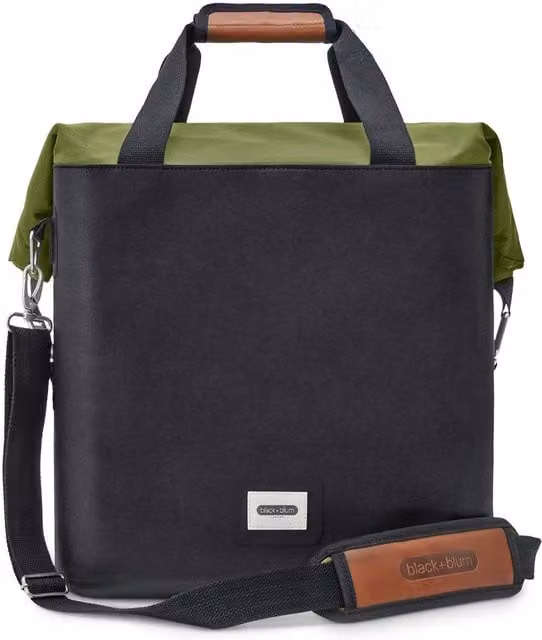 Black + Blum Insulated Cooler Bag 25L in Black and Moss Green