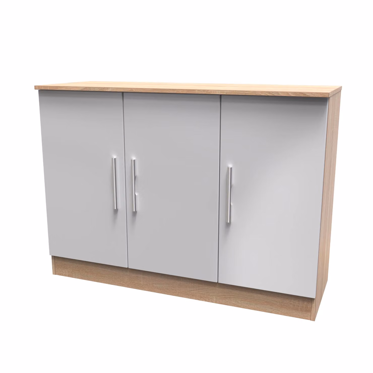 Ready Assembled 2 U Trent 3 Door Sideboard in Grey – 2