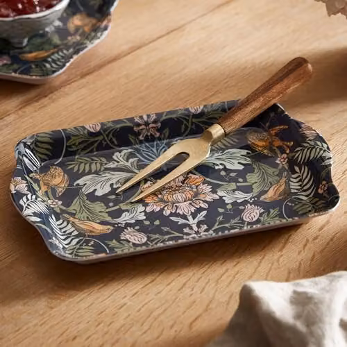 Ulster Weavers Vintage Flower Melamine Serving Tray, Blue, Green and Pink, W: 21 cm, D: 14 cm, H: 2 cm – 6