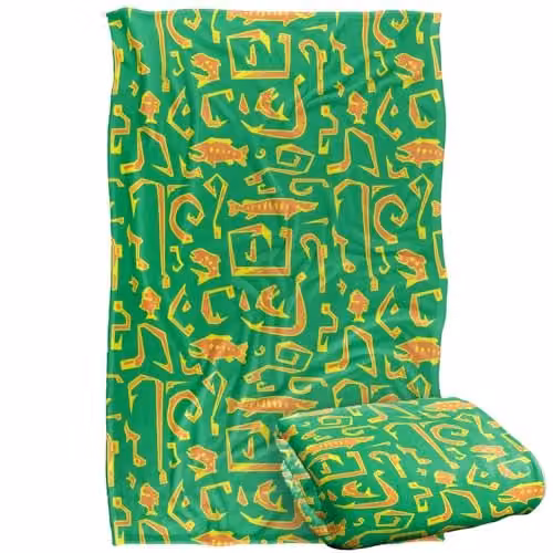 JQ Licensing Fishing Hooks 2 Silky Touch Super Soft Fleece Throw Blanket, Multicolour, W: 91 cm, D: 147 cm