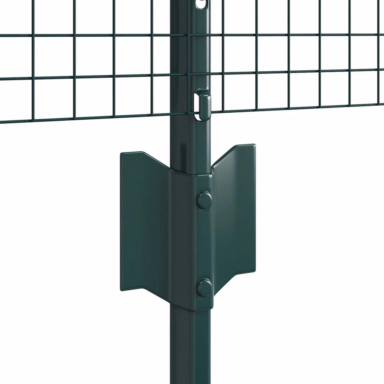 Berkfield Home Green Steel Welded Wire Fence with 44 U-Profile Posts, W: 0.6 m, L: 100 m – 4