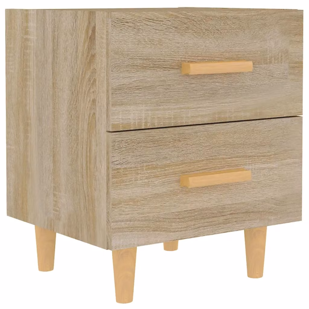 Berkfield Home Bed Cabinet in Sonoma Oak Brown, W/D/H: 40 x 35 x 47.5 cm – 2