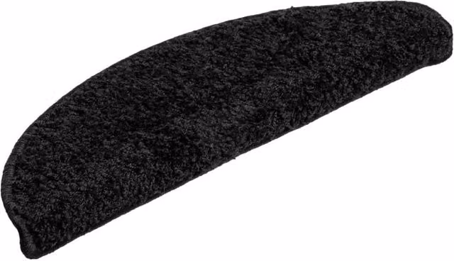 Berkfield Home Self-Adhesive Stair Mats, 10 Pack, Black, W: 56 cm, D: 17 cm, H: 3 cm – 1