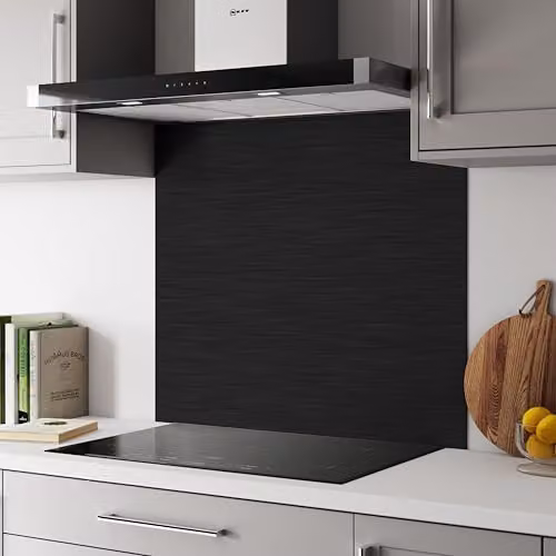 Bushboard Copper and Black Aluminium Kitchen Hob Splashback Panel, W: 900 mm, H: 80 mm – 1