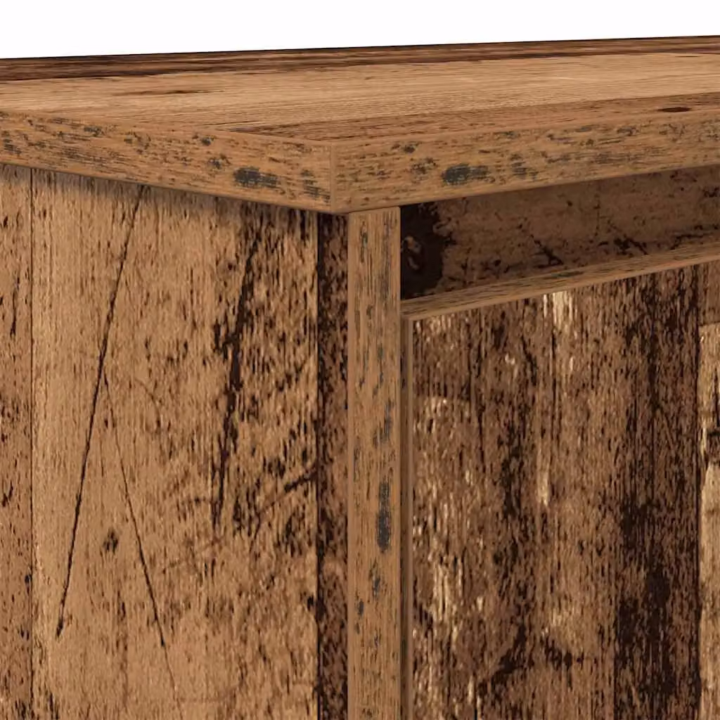 Berkfield Brown Rustic Secretary Desk in Engineered Wood, W/D/H: 120 x 42 x 76 cm – 6