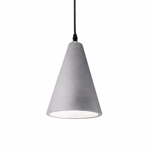 Netlighting Oil Industrial Concrete Pendant Light, Grey, E27, W/D/H: 15 x 15 x 40 cm – 1