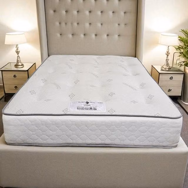 Knight Sleep York Orthopaedic Pocket Spring Mattress in White, W/D/H: 120 x 200 cm