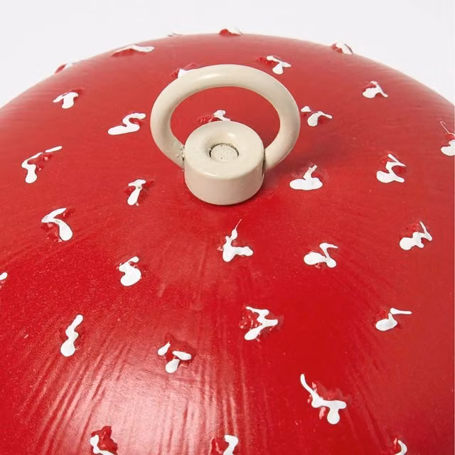 Homescapes Red Mushroom Hanging Bird Feeder