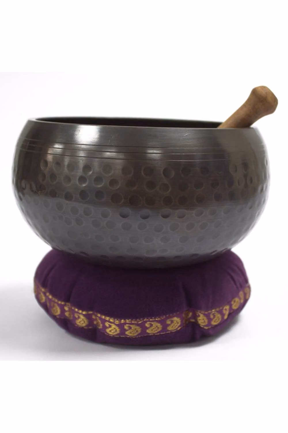 KDMD Blue Velvet Singing Bowl Cushion, Diameter: 16 cm – 2