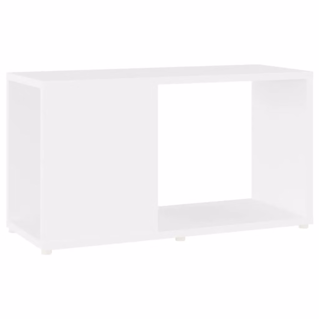 Berkfield Home White Glossy TV Cabinet in Engineered Wood W/D/H: 60 x 24 x 32 cm – 2