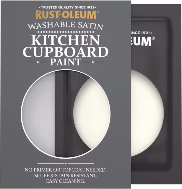 Rust-Oleum Kitchen Cupboard Satin Finish Tester Sachet in Shortbread, 10ml
