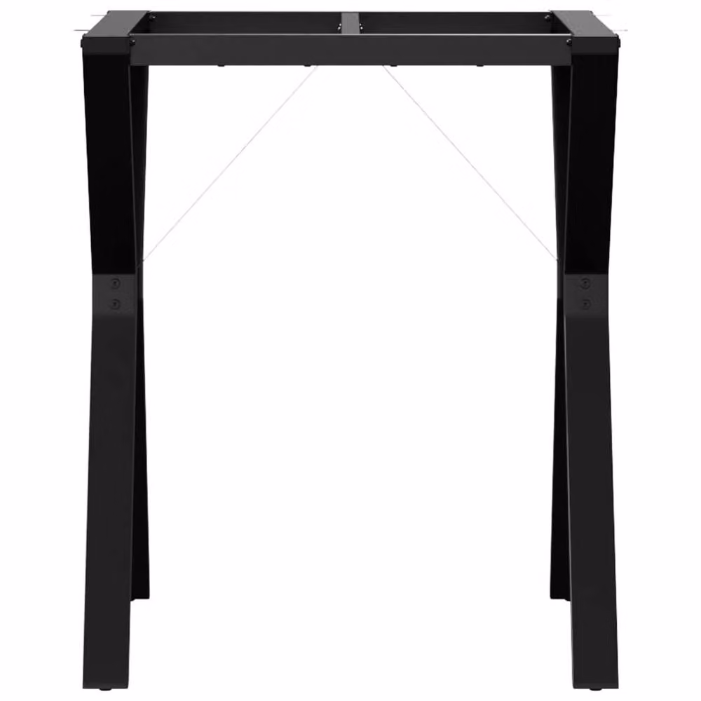 Berkfield Home Y-Frame Dining Table Legs in Black Cast Iron, W/D/H: 60 x 60 x 73 cm – 2
