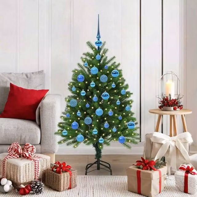 Berkfield Home Green Christmas Tree with 150 LEDs and Stand, Height: 120 cm – 1