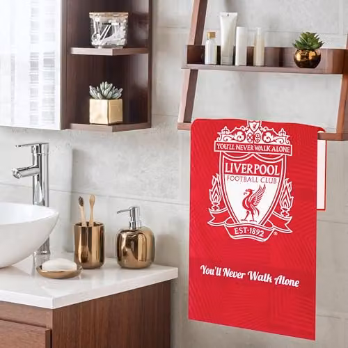Liverpool F.C. Cotton Quick Dry Bath Towel, Red, W/D/H: 137 x 69 x 0.685 cm – 5