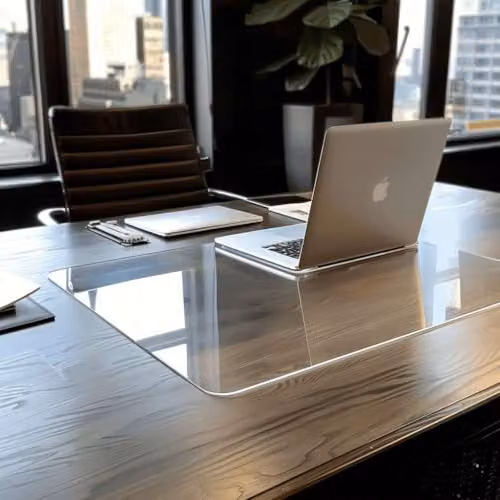 Nicoman Clear Waterproof Non-Slip PVC Desk Protector Mat, W: 100 cm, D: 50 cm – 6
