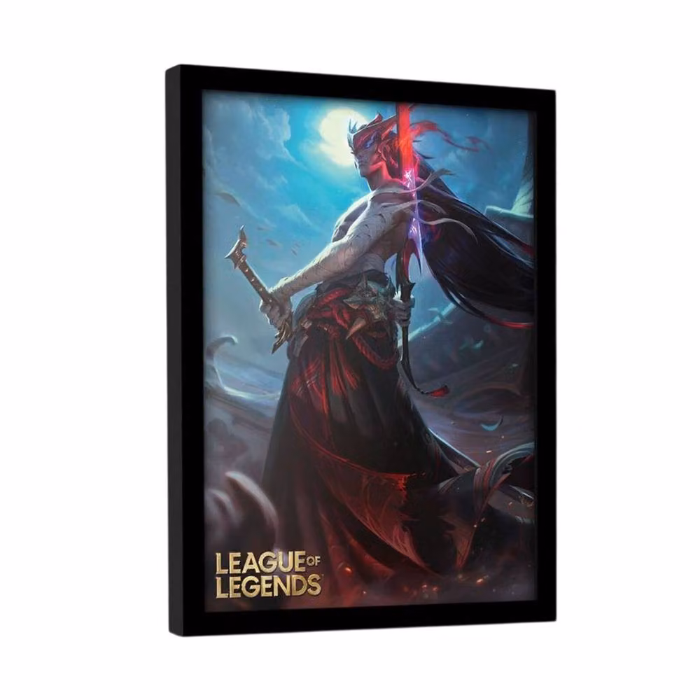 League of Legends Yone Multicolour Framed Graphic Paper Poster – 2