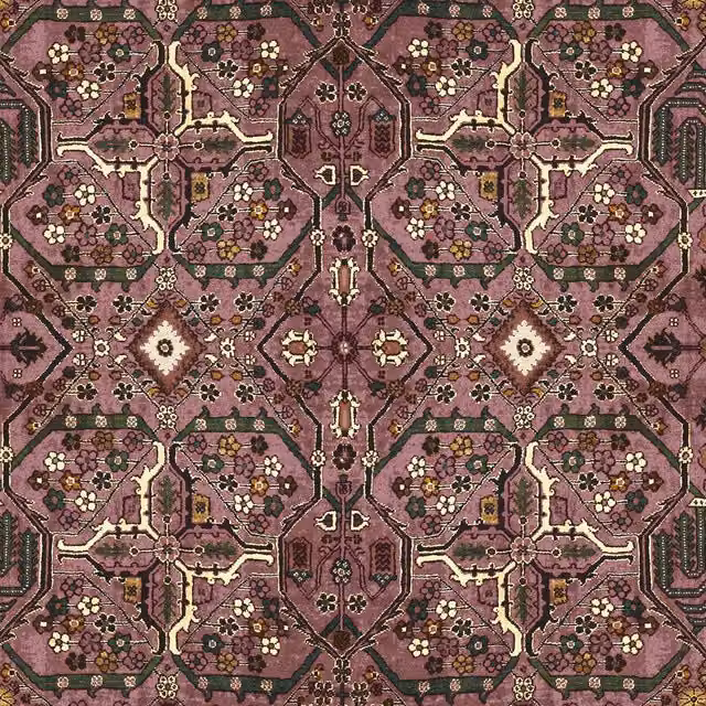 House of Hackney MEY MEH Moroccan Geometric Wallpaper in Pink and Turquoise
