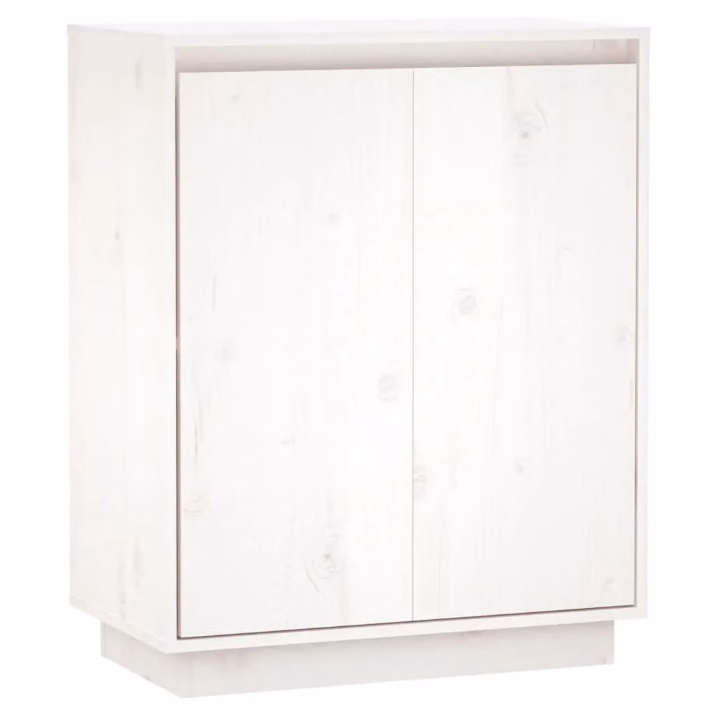 Berkfield Home White Solid Wood Pine Sideboard, W/D/H: 60 x 34 x 75 cm – 2