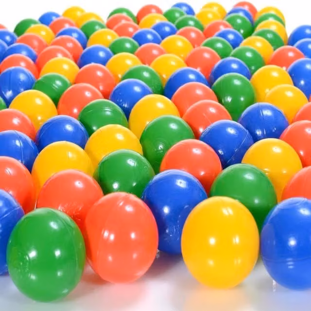 UMKYTOYS 50 Piece Multicolour Plastic Ball Pit Balls