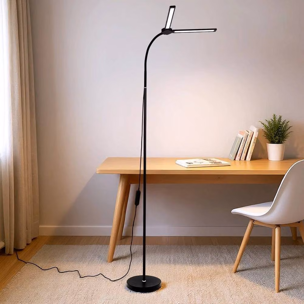 EONLION Modern LED Free Standing Floor Light in Black – 3