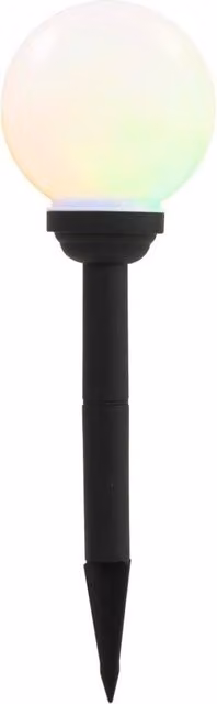 Berkfield Home 8-Piece Set of White Spherical Outdoor Solar LED Lamps with RGB Lighting, Diameter: 15 cm