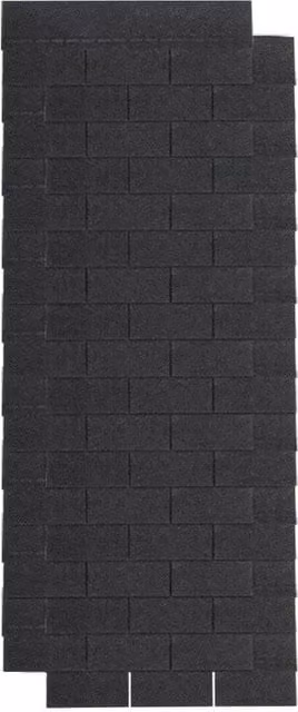 SPETLEK Black Asphalt Felt Roofing Shingles for Sheds, W: 520 mm, L: 10000 mm