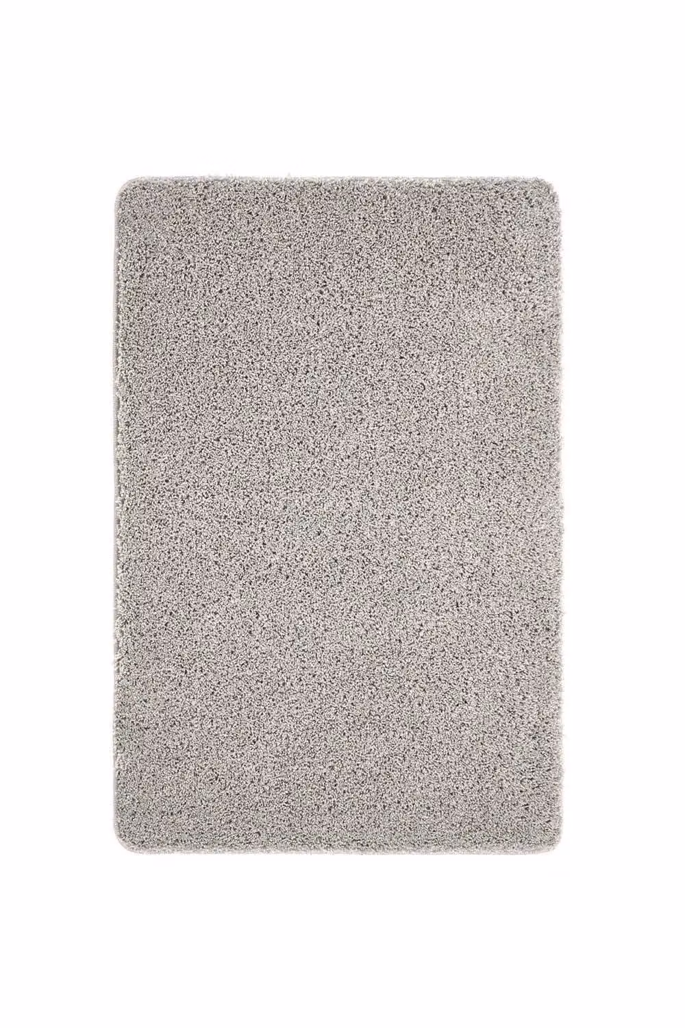 My Mat Buddy Grey Polypropylene Rectangular Rug W: 80 cm, L: 120 cm – 1