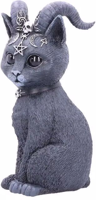 Nemesis Now Pawzuph Animal Figurine in Black and Grey, Height: 26.5 cm